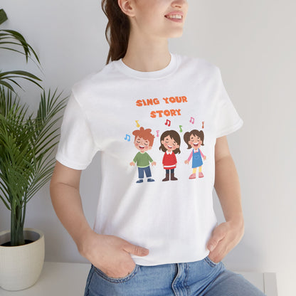 Short Sleeve Tee Sing Your Story Gift - Express Delivery Available