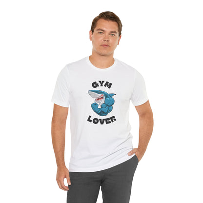 Gym Lover Shark Graphic Tee for Fitness Enthusiasts