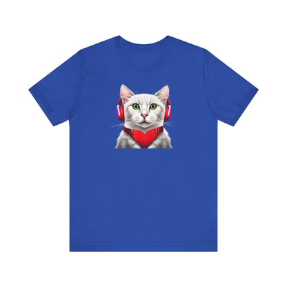 Cat Headphone Music Unisex Tee