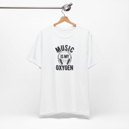 Music is My Oxygen Unisex Tee - Perfect Gift for Music Lovers