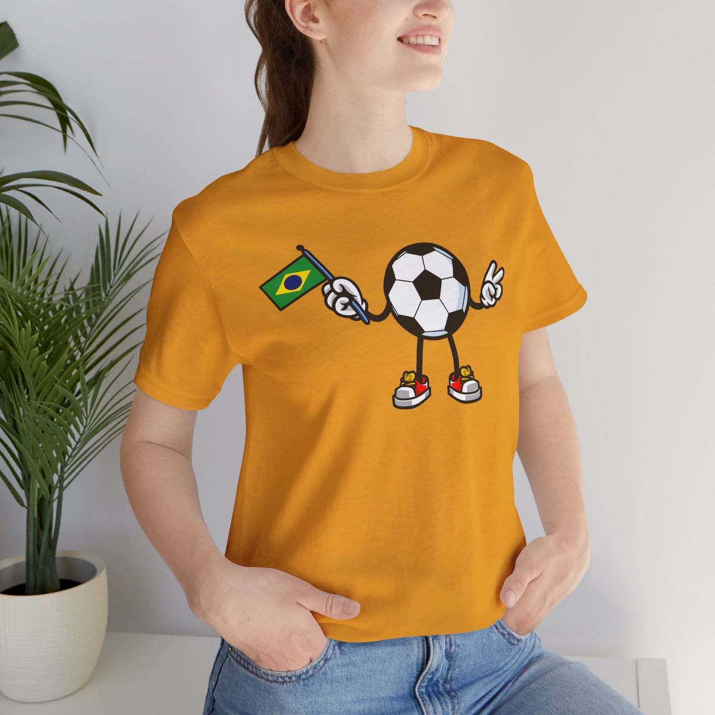 T-shirt unisexe de football brésilien