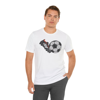 Football Shoe Unisex Tee with Express Delivery Option