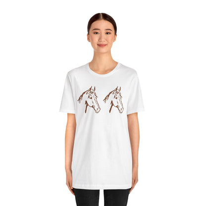 Unisex Jersey Short Sleeve Tee HORSES Express delivery available