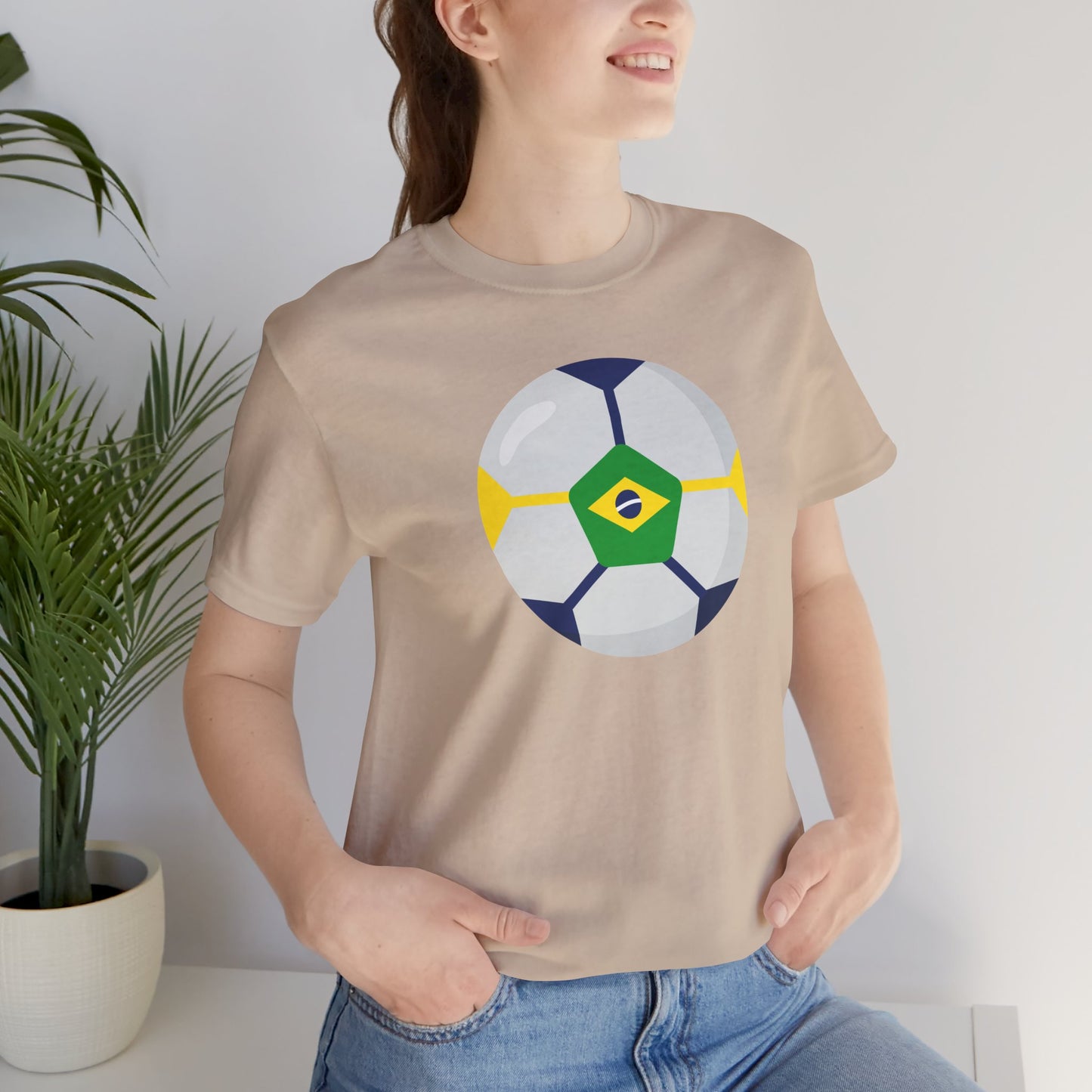 Camiseta unisex de fútbol de Brasil: entrega exprés disponible