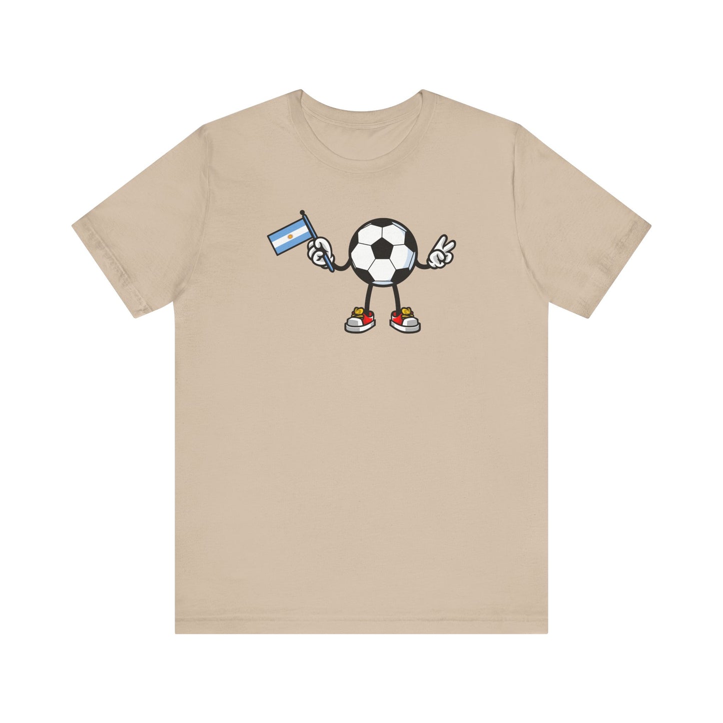 Camiseta con la bandera de Argentina de fútbol