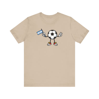 Camiseta con la bandera de Argentina de fútbol