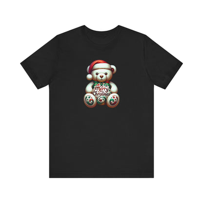 T-shirt de Noël avec ours en peluche