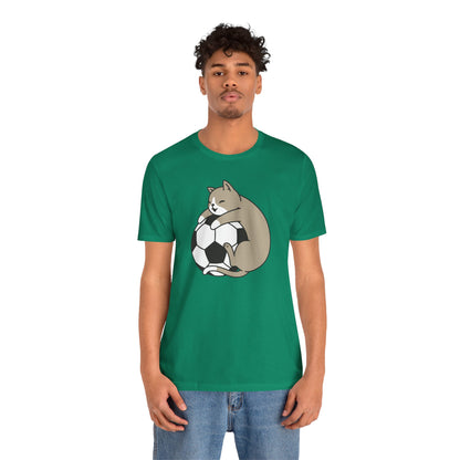 T-shirt de football Cat Hug