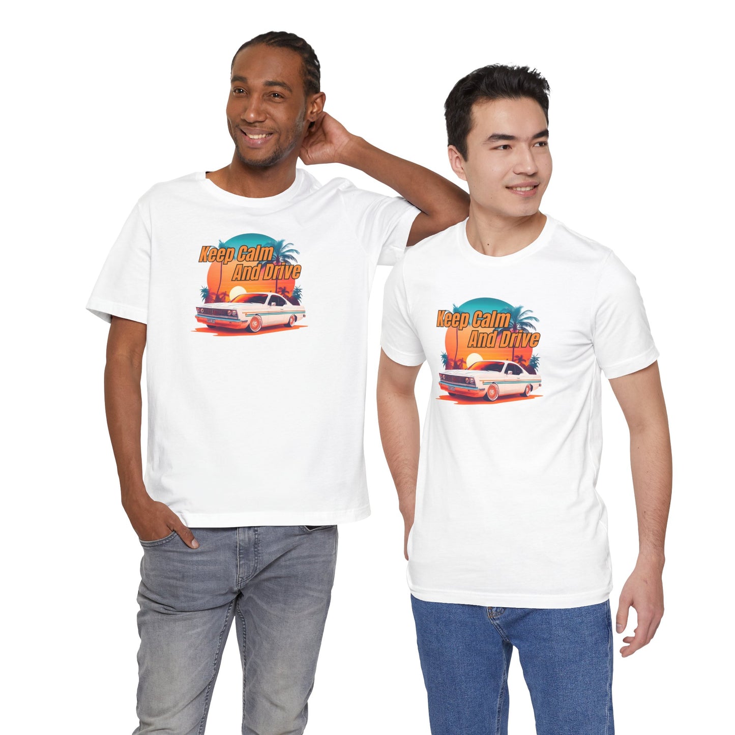 Retro Car Vibe Unisex Tee - 'Keep Calm And Drive'