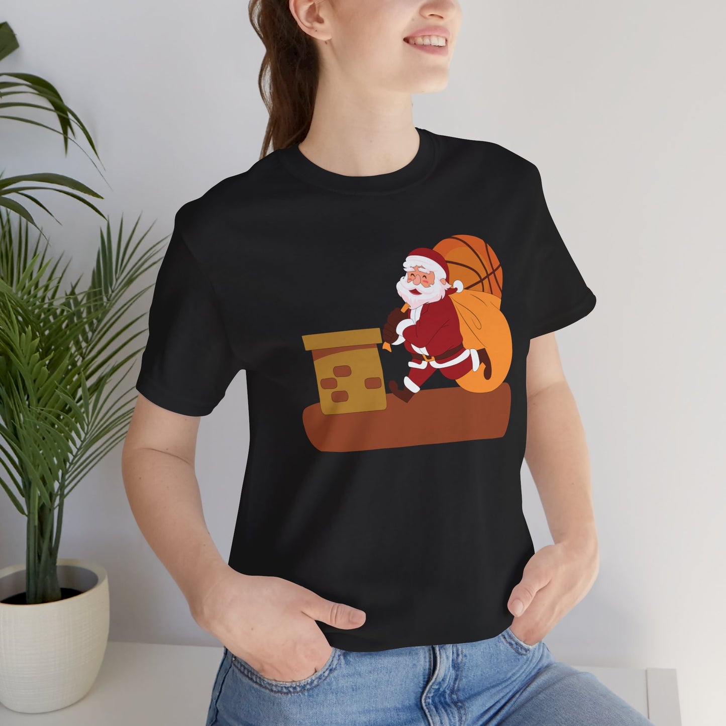 Camiseta de baloncesto de Papá Noel