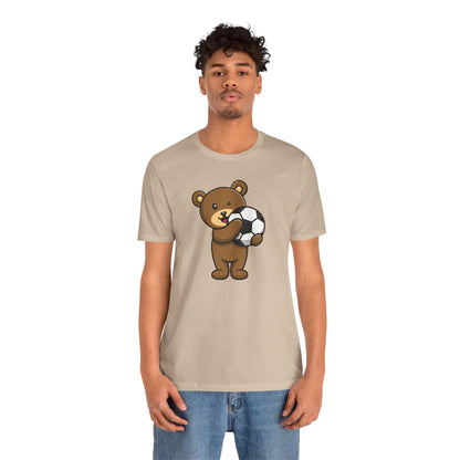 Teddy Bear Football Soccer Unisex Tee