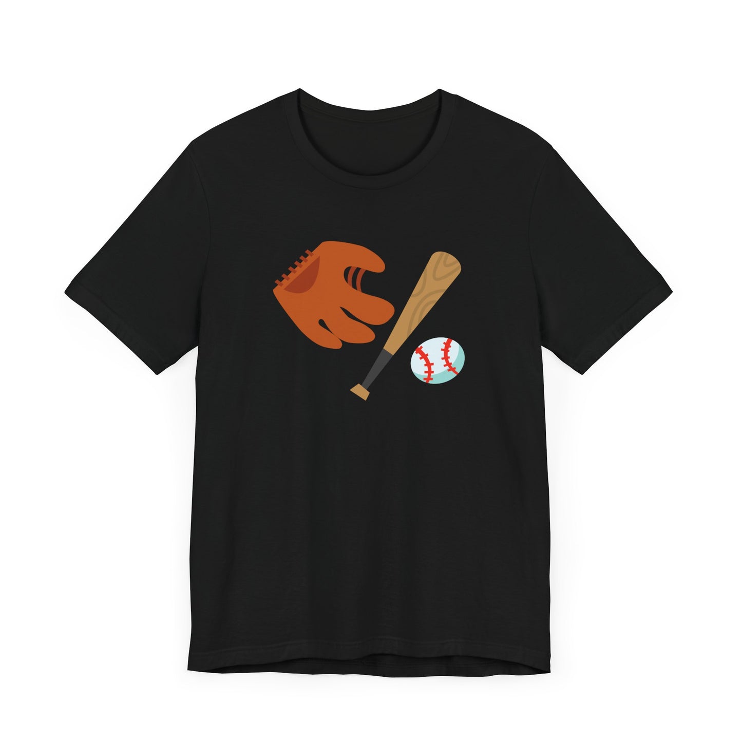 Unisex Jersey Short Sleeve Tee Express Delivery available BASEBALL BAT GLOVE