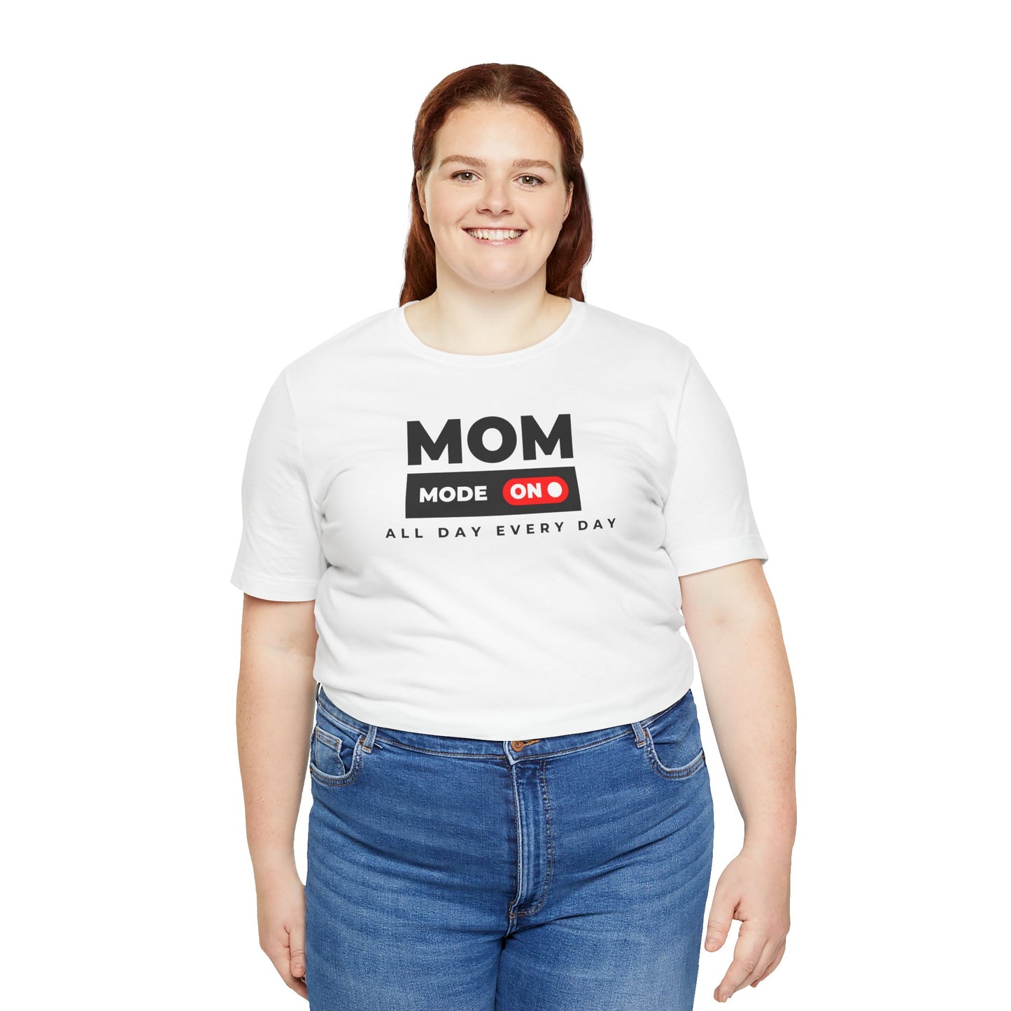 Mom Mode On Jersey Tee - Everyday Comfort for Moms