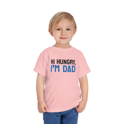 Funny Toddler Tee - 'Hi Hungry, I’m Dad' - Perfect for Father’s Day & Playtime