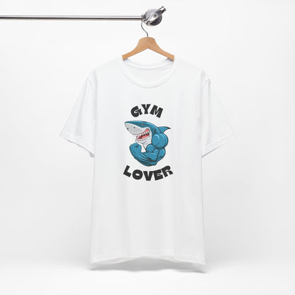 Gym Lover Shark Graphic Tee for Fitness Enthusiasts