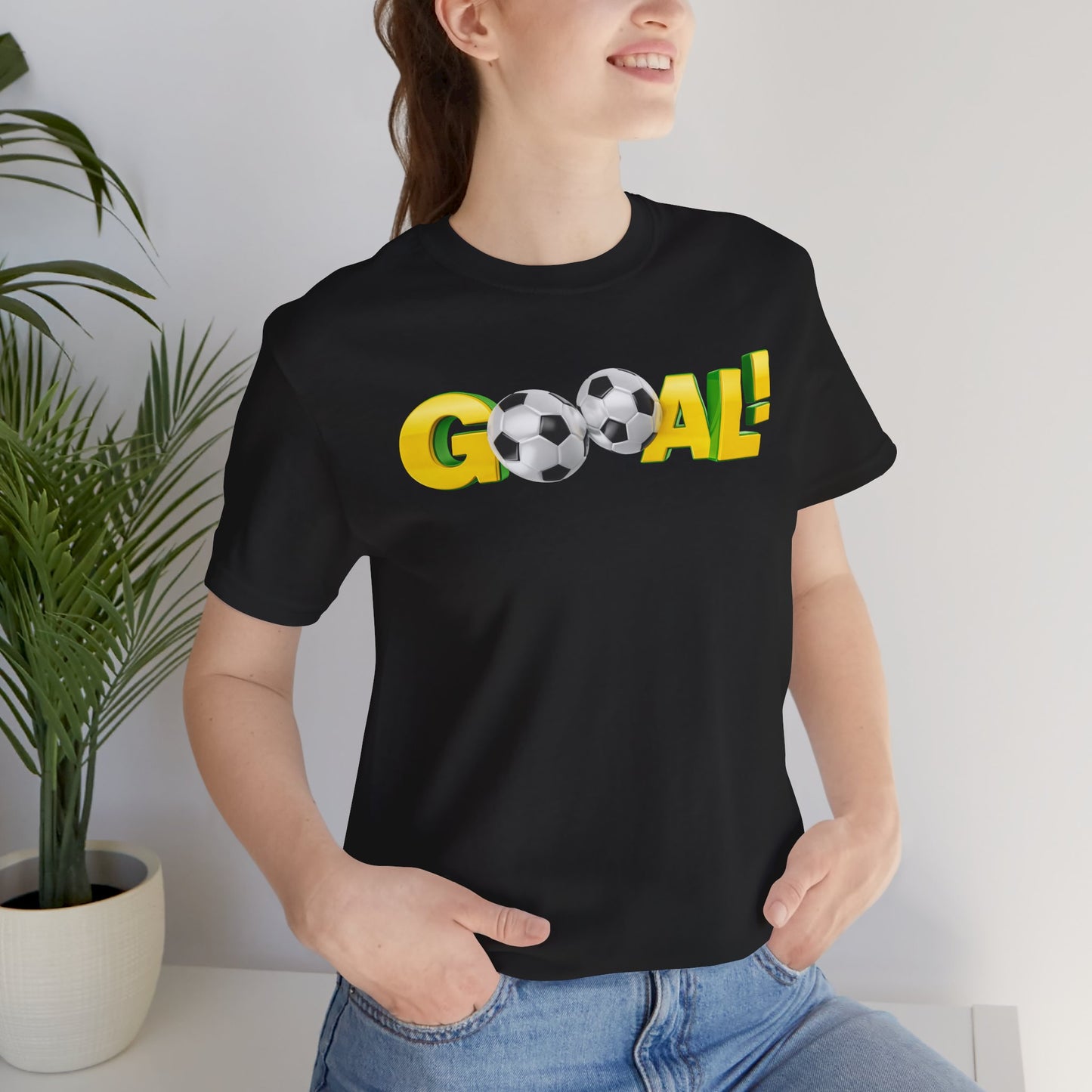 T-shirt unisexe Goal Football Livraison express disponible