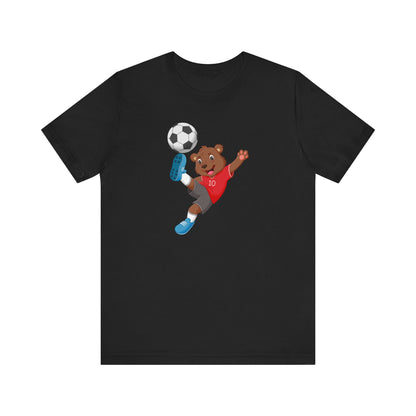 Dog Playing Football Soccer Unisex Tee - Express Delivery Available