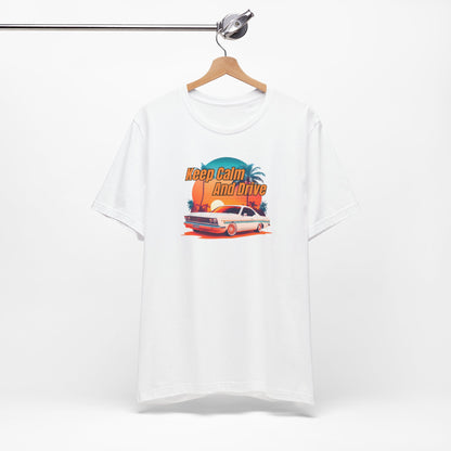 Retro Car Vibe Unisex Tee - 'Keep Calm And Drive'