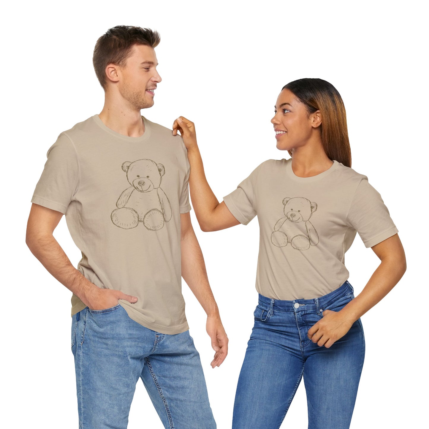 Camiseta unisex con regalo de osito de peluche