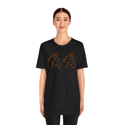 Unisex Jersey Short Sleeve Tee HORSES Express delivery available