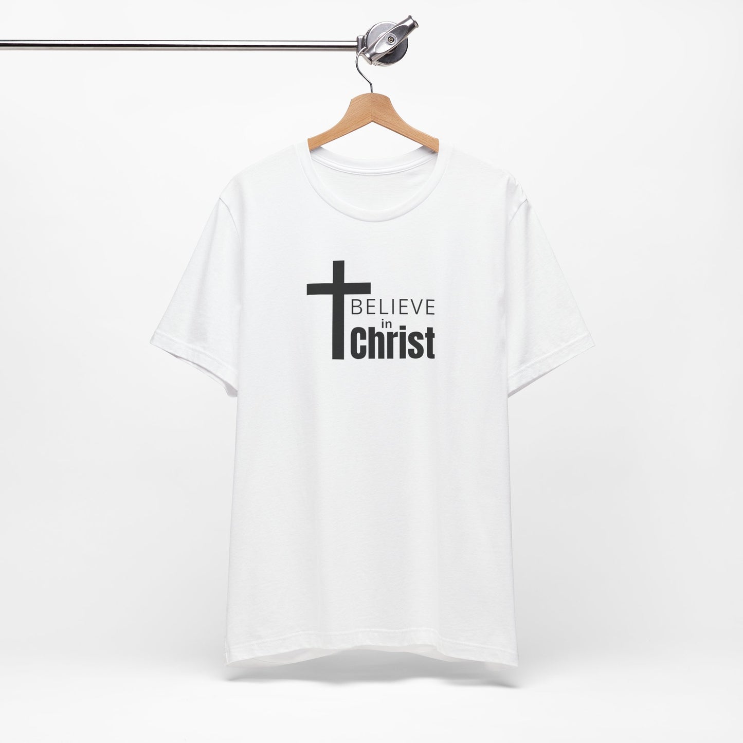 Unisex Faith Tee - "Believe in Christ" Short Sleeve Shirt