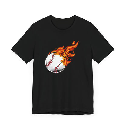 Unisex Jersey Short Sleeve Tee Express Delivery available BASEBALL FIRE