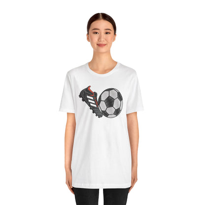 Football Shoe Unisex Tee with Express Delivery Option