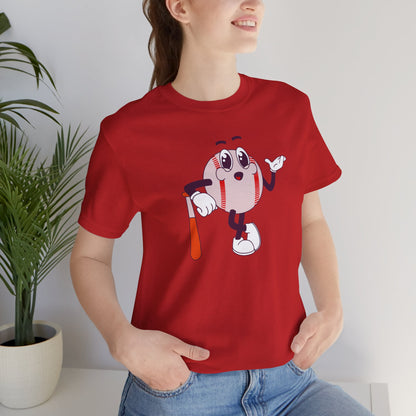 Cartoon Baseball Bat Tee