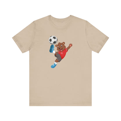 Dog Playing Football Soccer Unisex Tee - Express Delivery Available