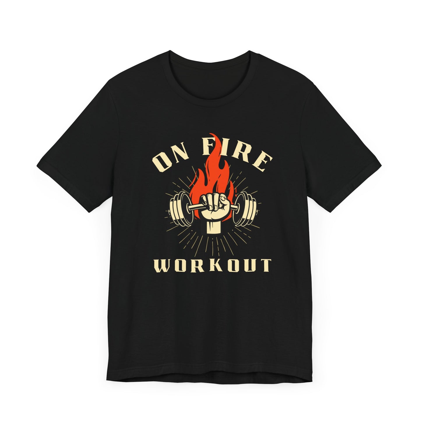 On Fire Workout Unisex Jersey Tee