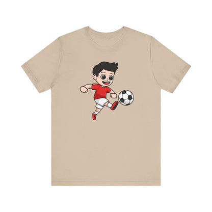 T-shirt unisexe pour garçon de football