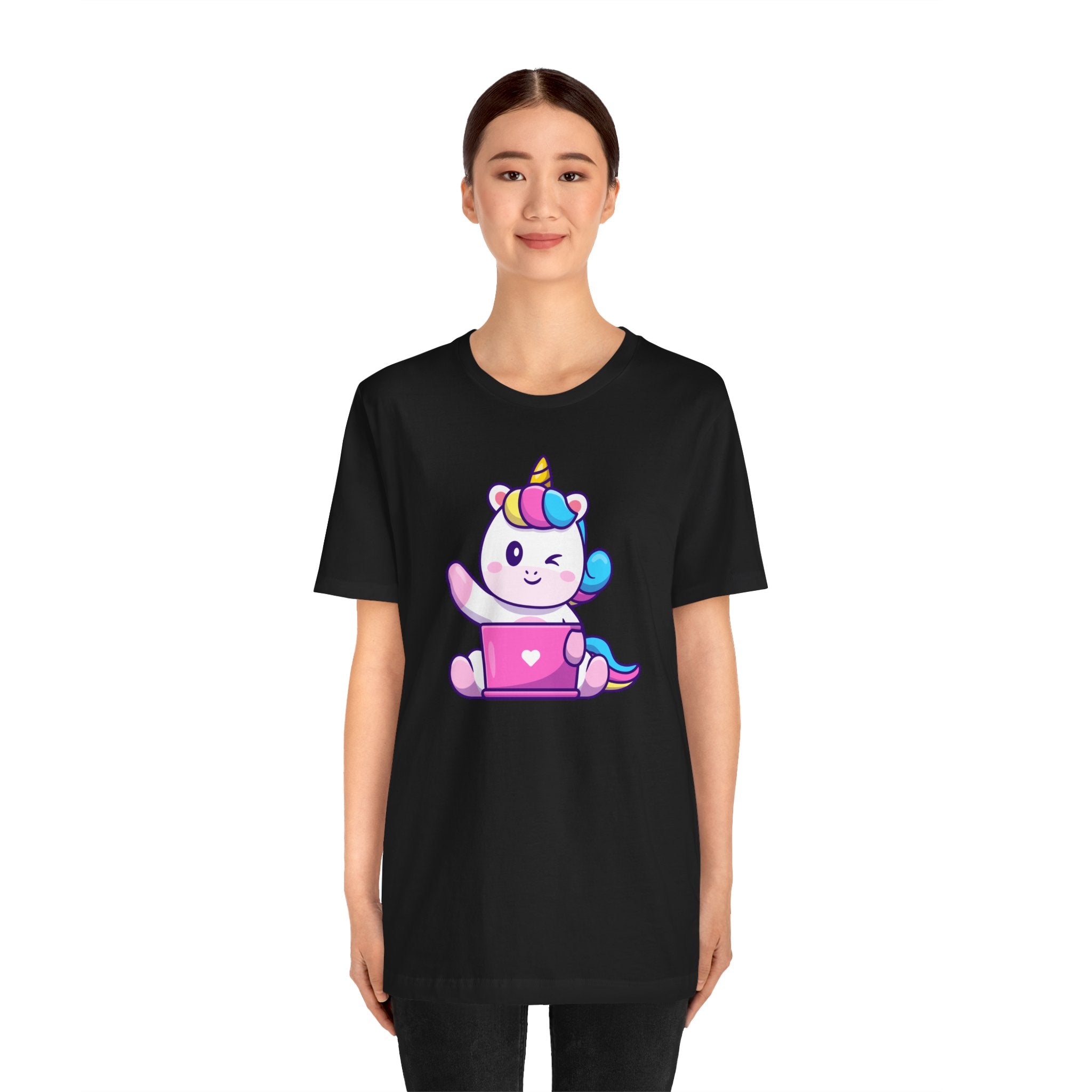 Express Delivery Laptop Teddy Bear Unisex Tee