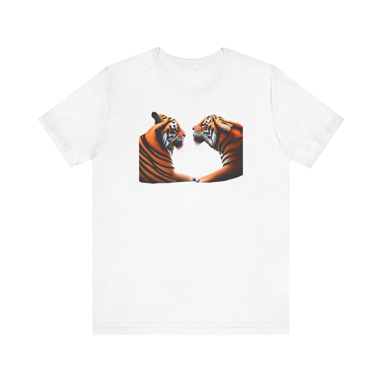 Two tigers Unisex Jersey Short Sleeve Tee