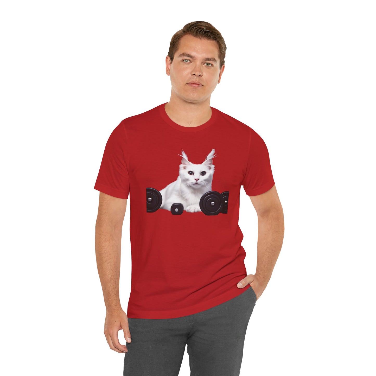 Fitness Cat Unisex Tee - Perfect for Cat Lovers & Gym Enthusiasts