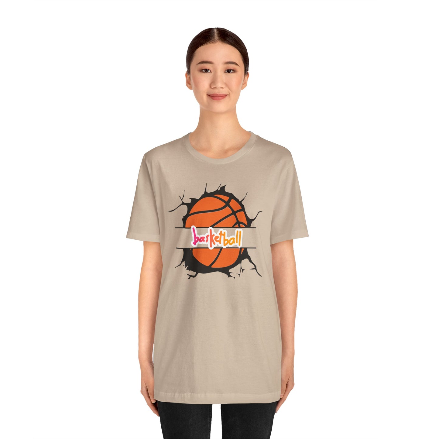 Camiseta de manga corta unisex de baloncesto