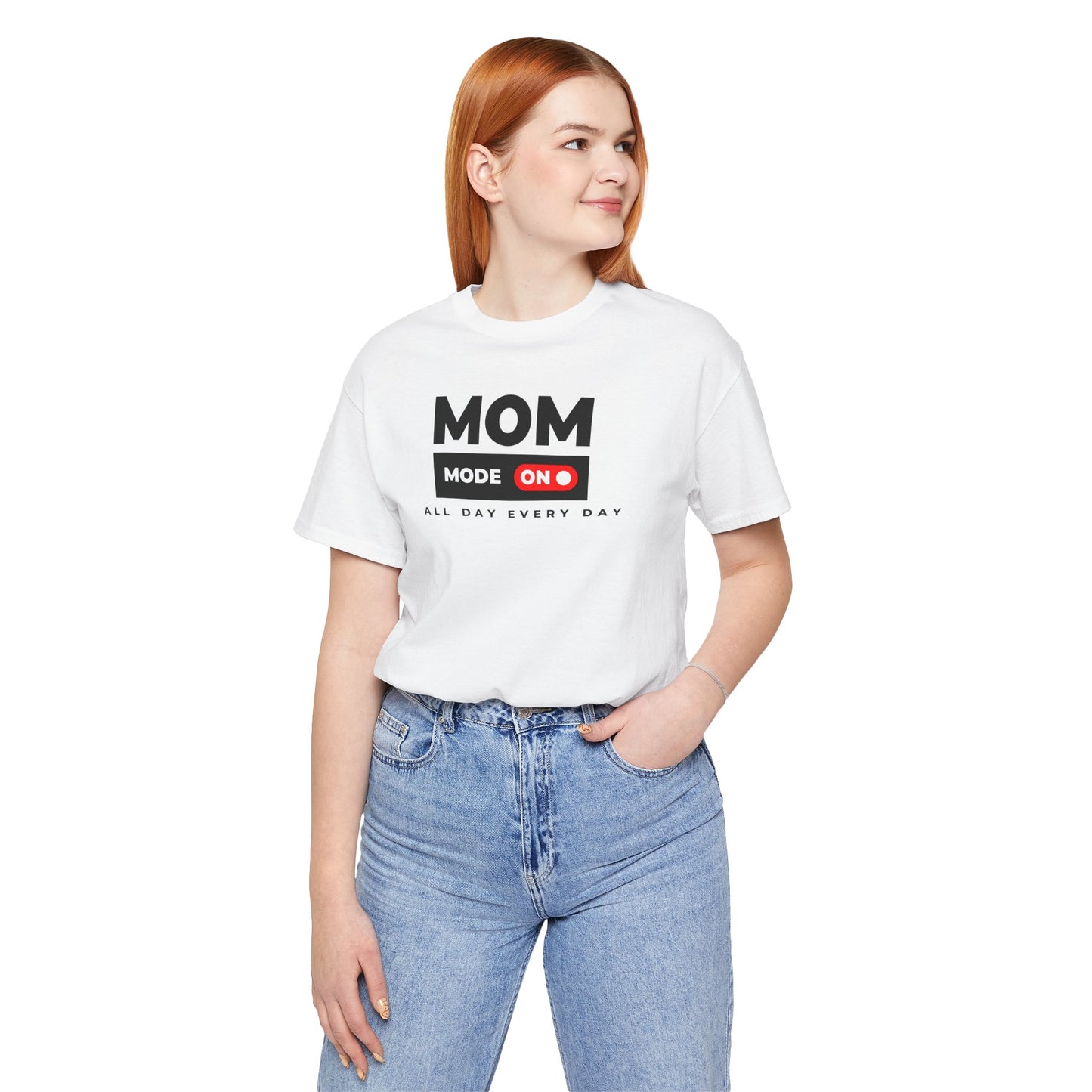 Mom Mode On Jersey Tee - Everyday Comfort for Moms