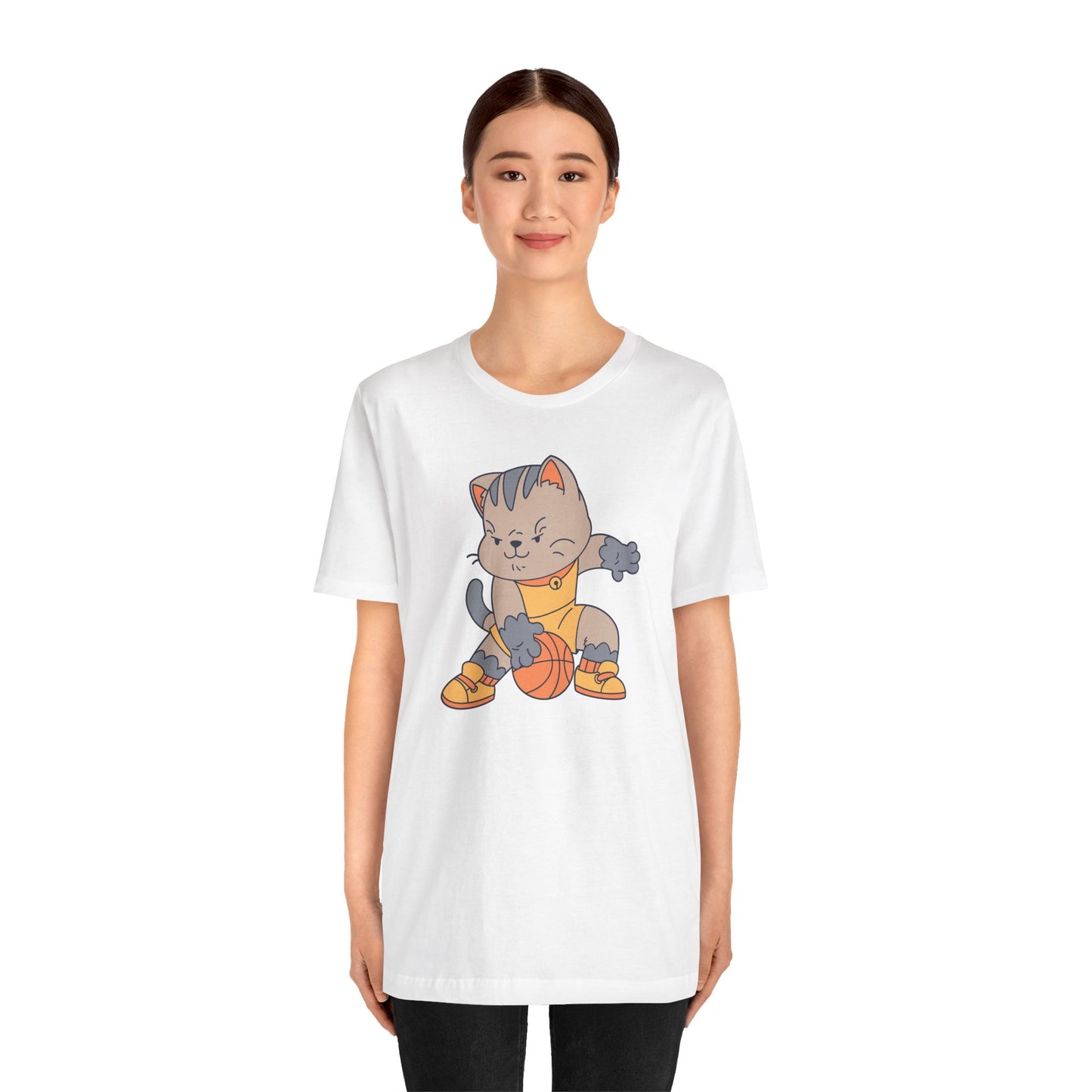 Camiseta unisex de baloncesto de gato