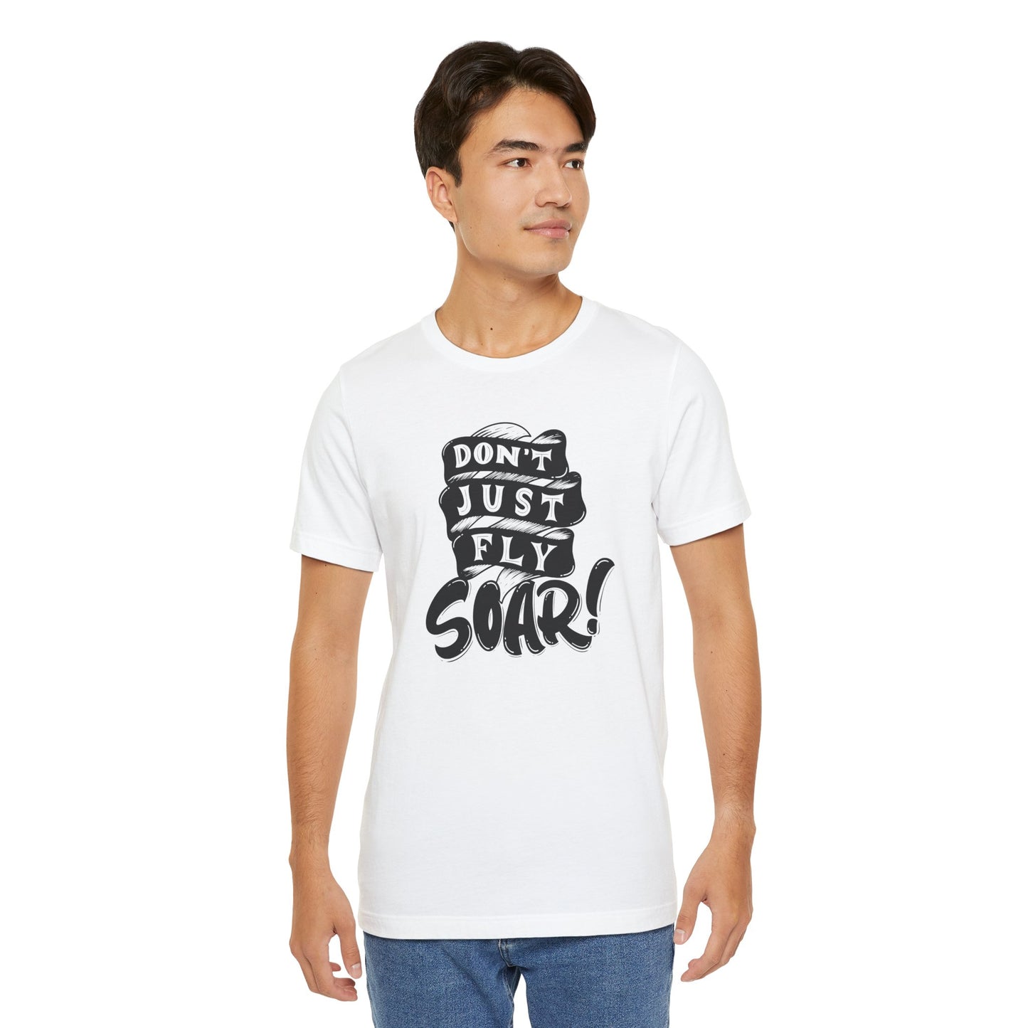 T-shirt - T-shirt unisexe à manches courtes en jersey DON'T JUST FLY, SOAR