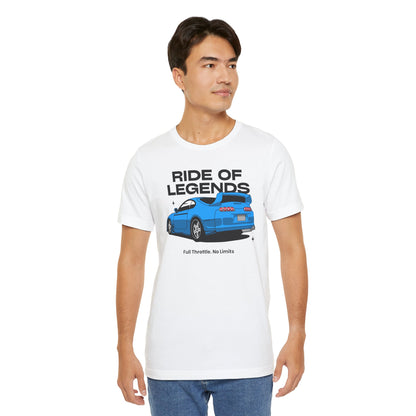 Ride of Legends Unisex Jersey Tee - Full Throttle Car Graphic