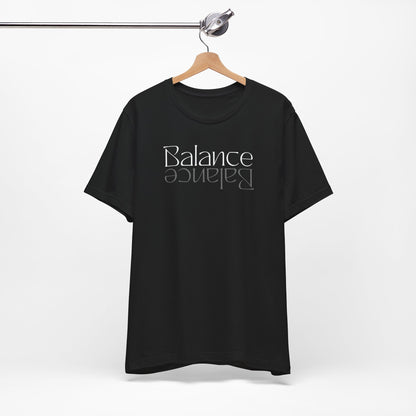 Balanced Vibes Unisex Jersey Tee - Minimalist Design for Mindfulness