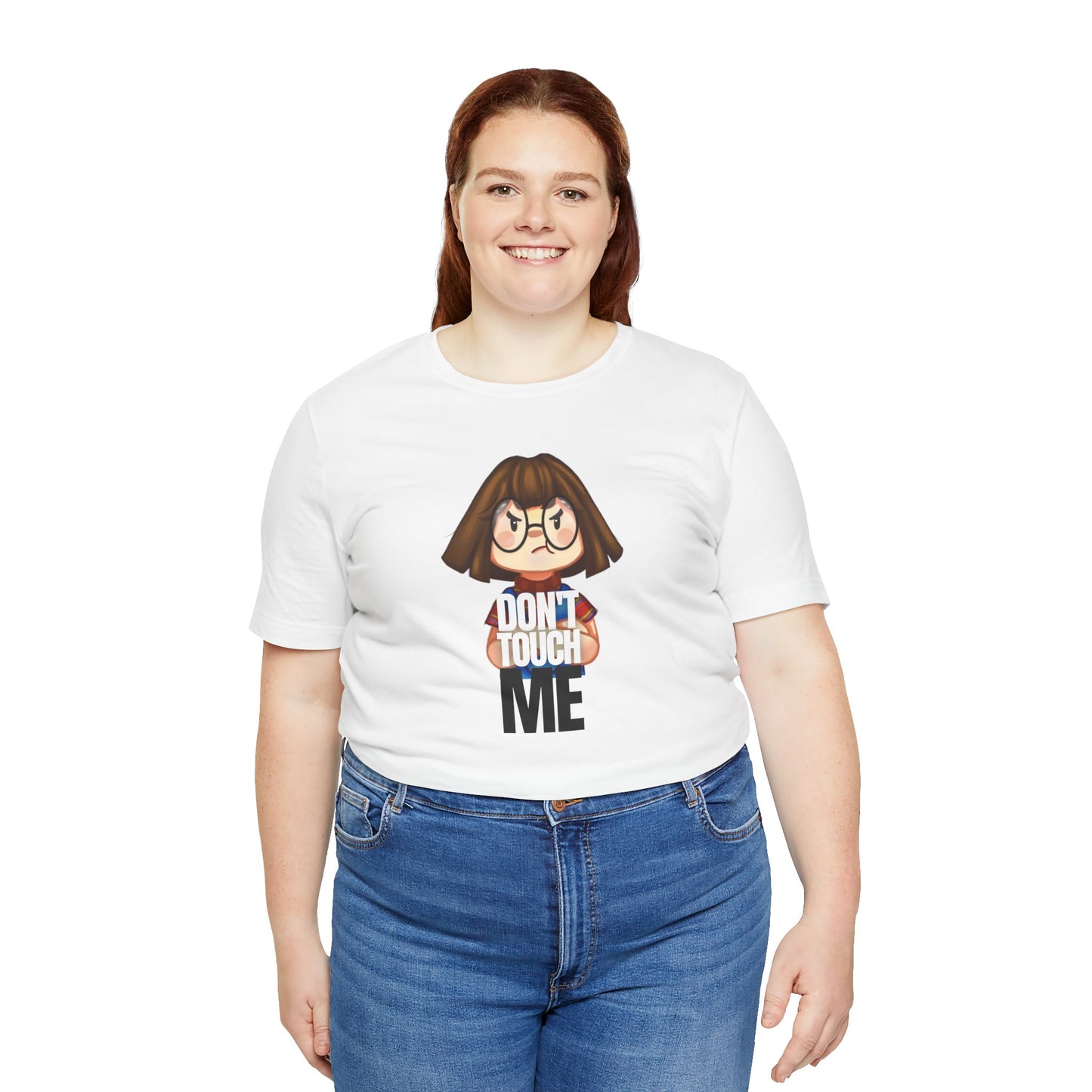 Funny Unisex Jersey Tee - "Don't Touch Me"