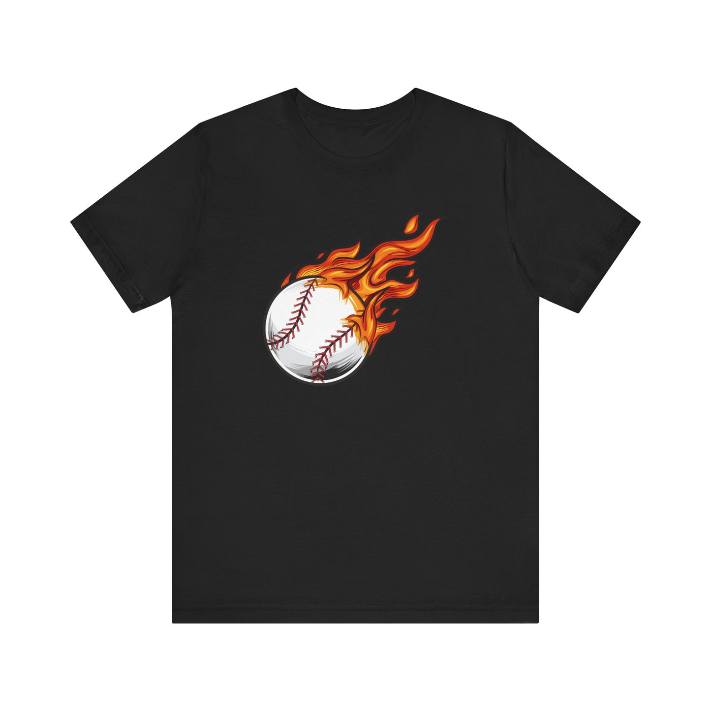 Unisex Jersey Short Sleeve Tee Express Delivery available BASEBALL FIRE