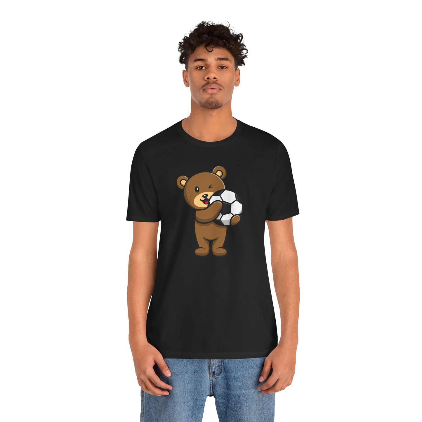 Teddy Bear Football Soccer Unisex Tee