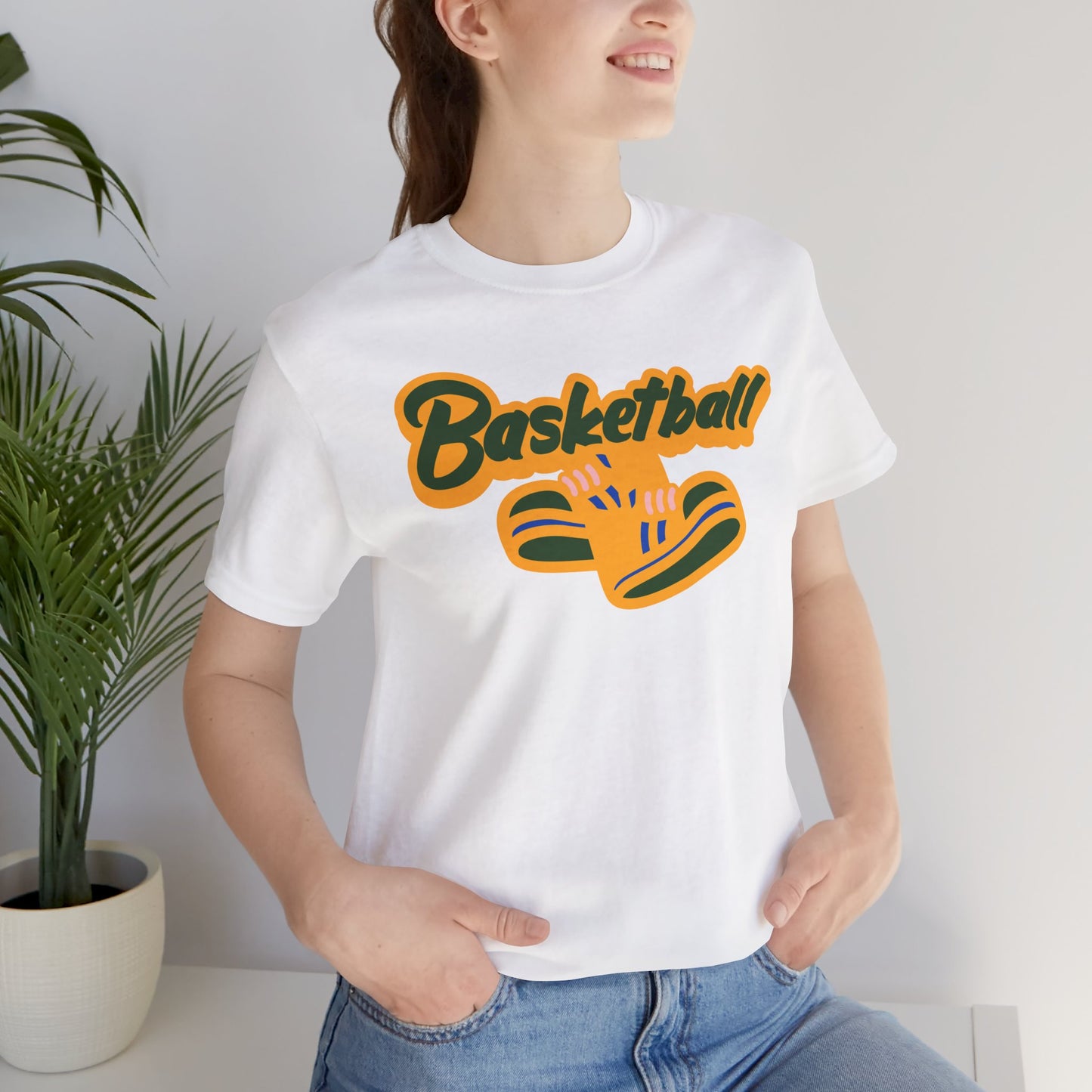 Camiseta de manga corta unisex de baloncesto 