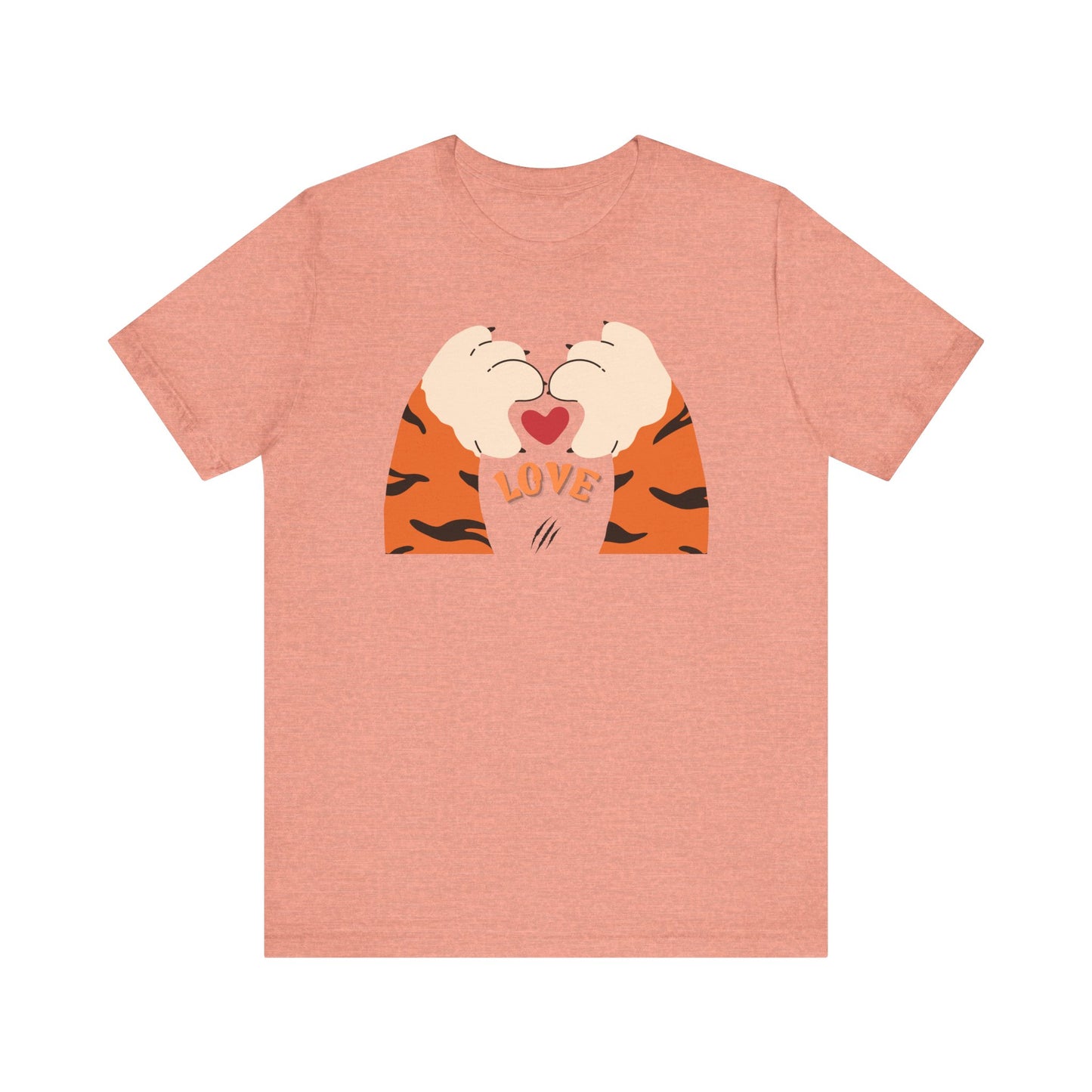 Love Heart Unisex Tee Gift - Short Sleeve