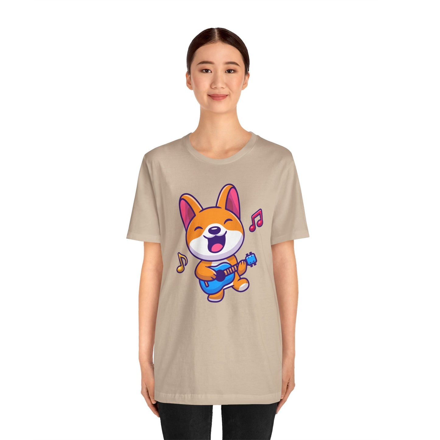 Music Dog Guitar Unisex Tee - Express Delivery Available