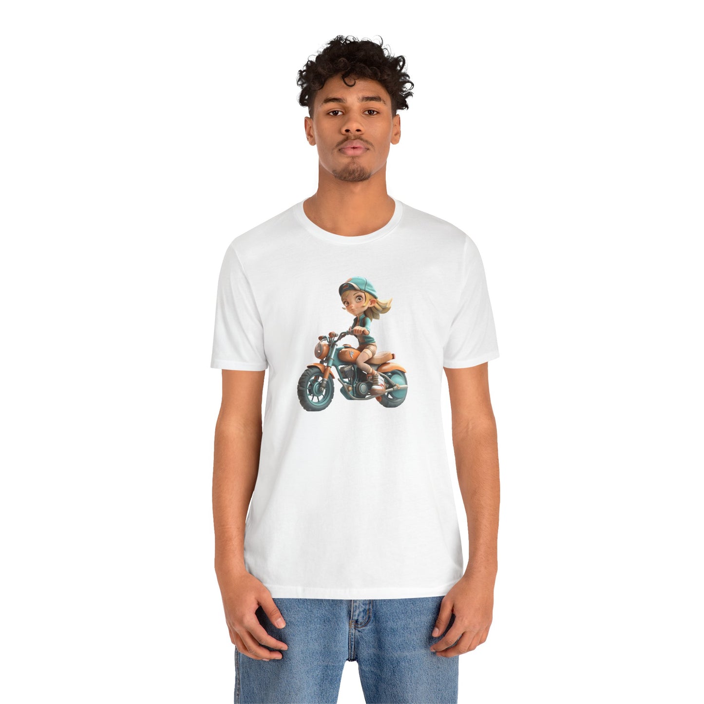 Bike Woman Unisex Tee - Express Delivery Available