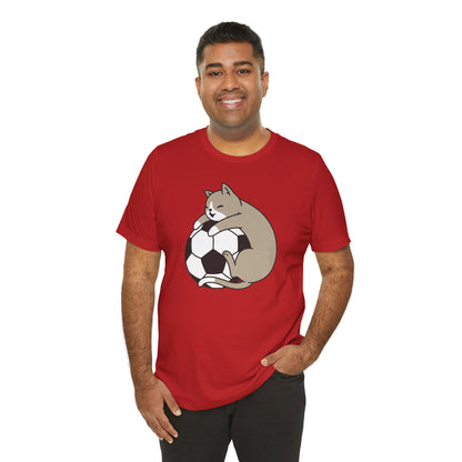 T-shirt de football Cat Hug