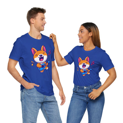 Music Dog Guitar Unisex Tee - Express Delivery Available