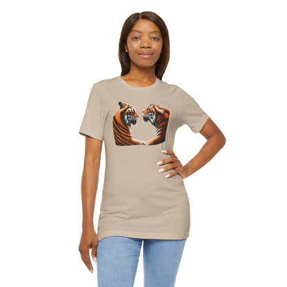 Two tigers Unisex Jersey Short Sleeve Tee